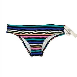 Hot Water mulit stripe swim bikini bottoms size small
